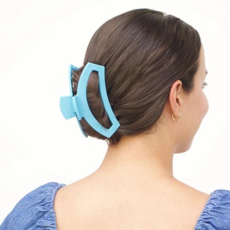 Teleties Open Hair Clip groß Summer Sky