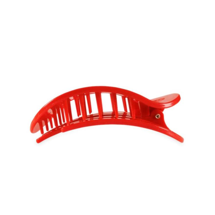 Teleties Flat Round Clip medium Rudolph Red