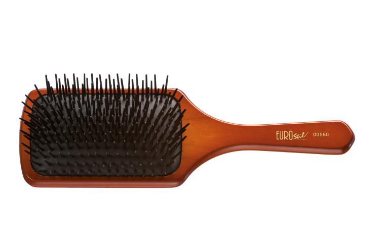 Eurostil Paddle Brush mit Holzgriff 25,4 cm