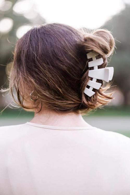 Teleties Classic Hair Clip groß Toasted