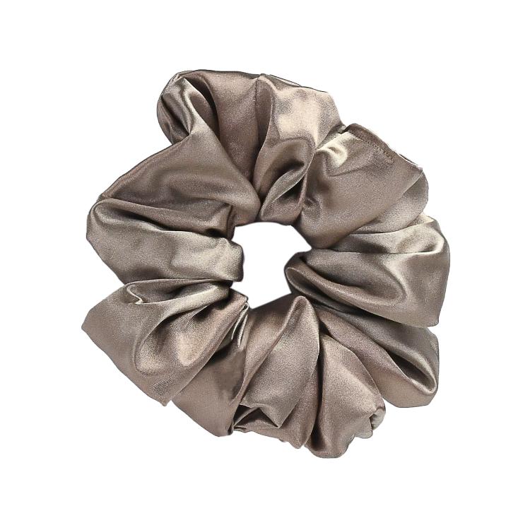 What a bun! Scrunchie Large Silk Dark Champagne