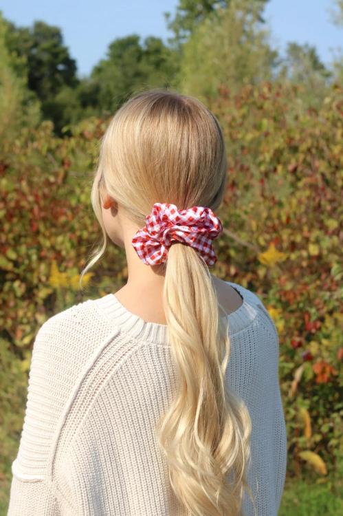 Beyond Scrunchies Red Gingham groß