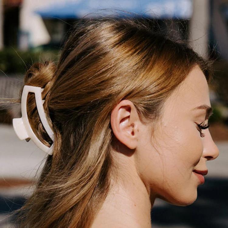 Teleties Open Hair Clip Soft Surf groß