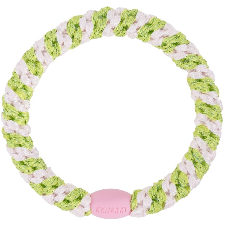 Kknekki Ballet pink lime glitter stripe