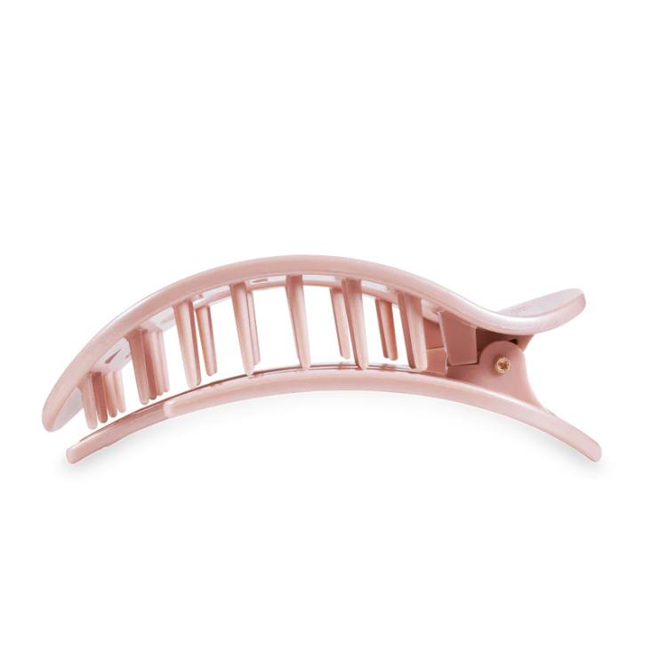 Teleties Flat Round Clip groß Pearly Pink