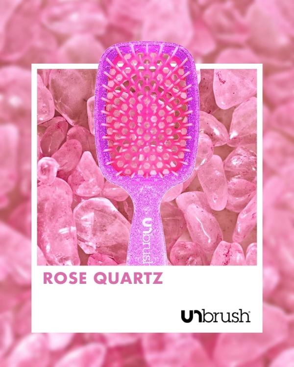 UNbrush Detangling Hair Brush Rose Quartz
