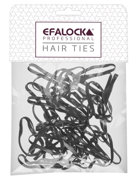 Efalock Hair Ties Silicone Large/Thick schwarz