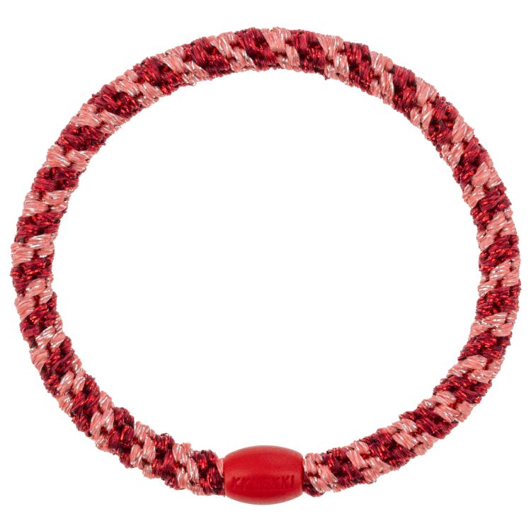 Kknekki Slim coral bordeaux glitter stripe