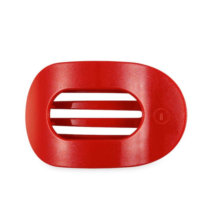 Teleties Flat Round Clip groß Rudolph Red