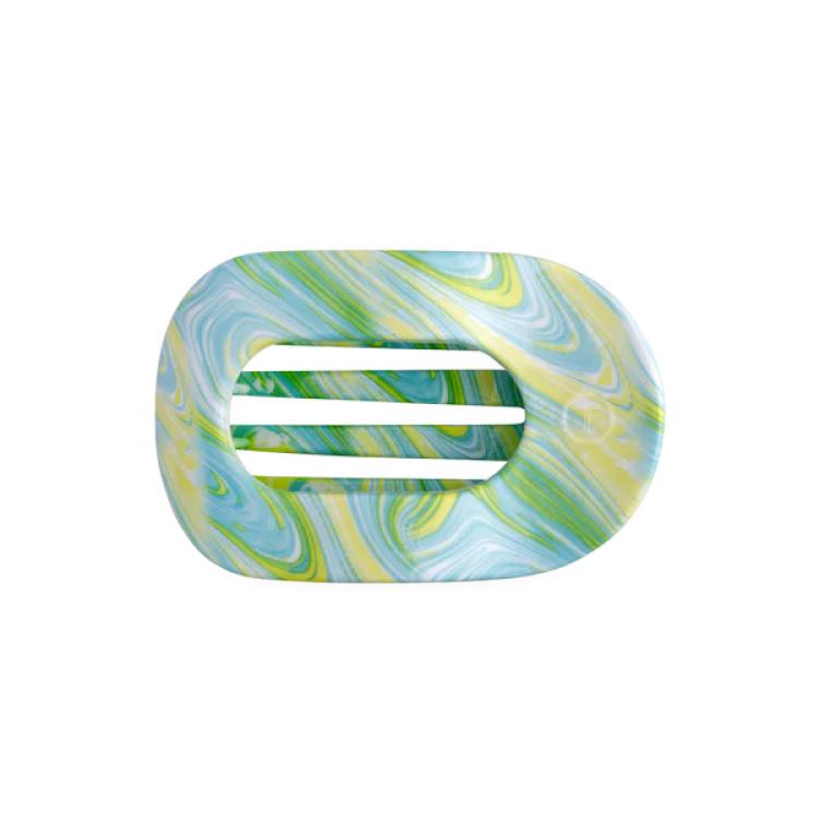 Teleties Flat Round Clip Medium By the Sea Shore