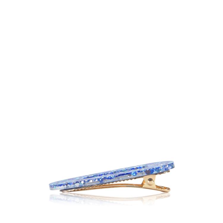 CG Home Dreieckige Haarspange holographisch blau