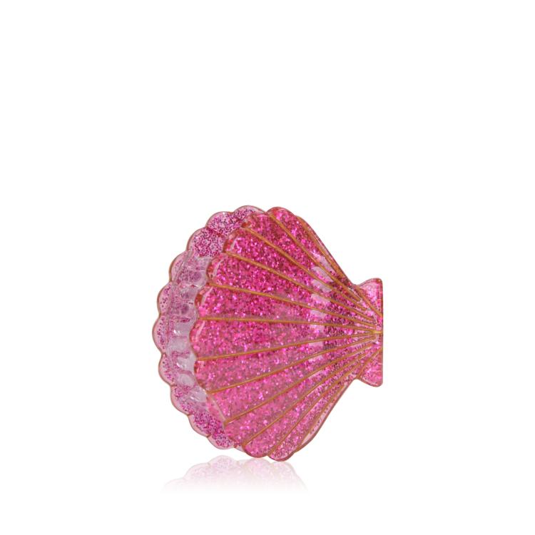 By Vivi Muschel Haarklammer Pink Glitzer