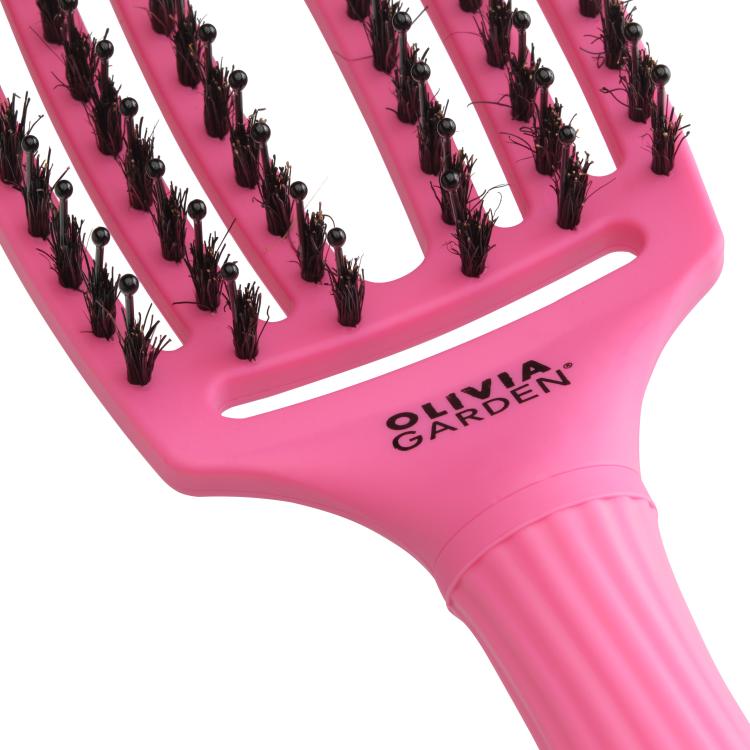 Olivia Garden Fingerbrush Combo Pink Granita Medium, 6-reihig