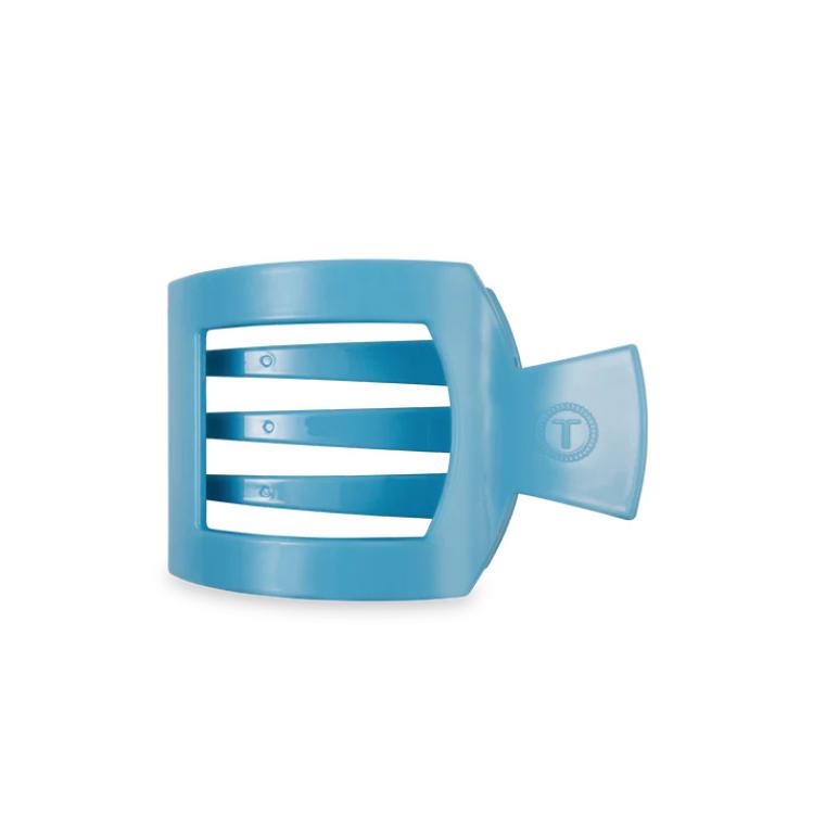Teleties Medium Flat Square Hair Clip Summer Sky