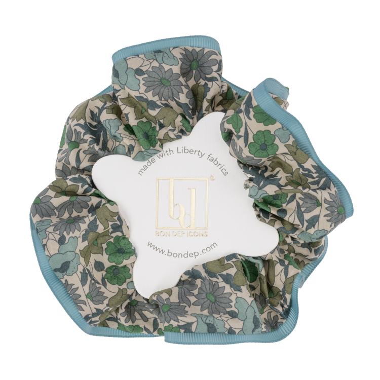 Bon Dep Hair shrunk mw Liberty Poppy and Daisy Teal