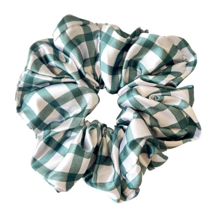 Beyond Scrunchies Green Gingham groß