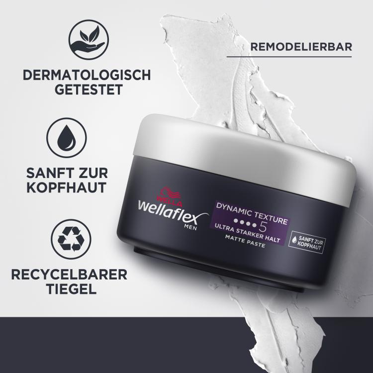 Wella Wellaflex Men Dynamic Textur Matte Paste