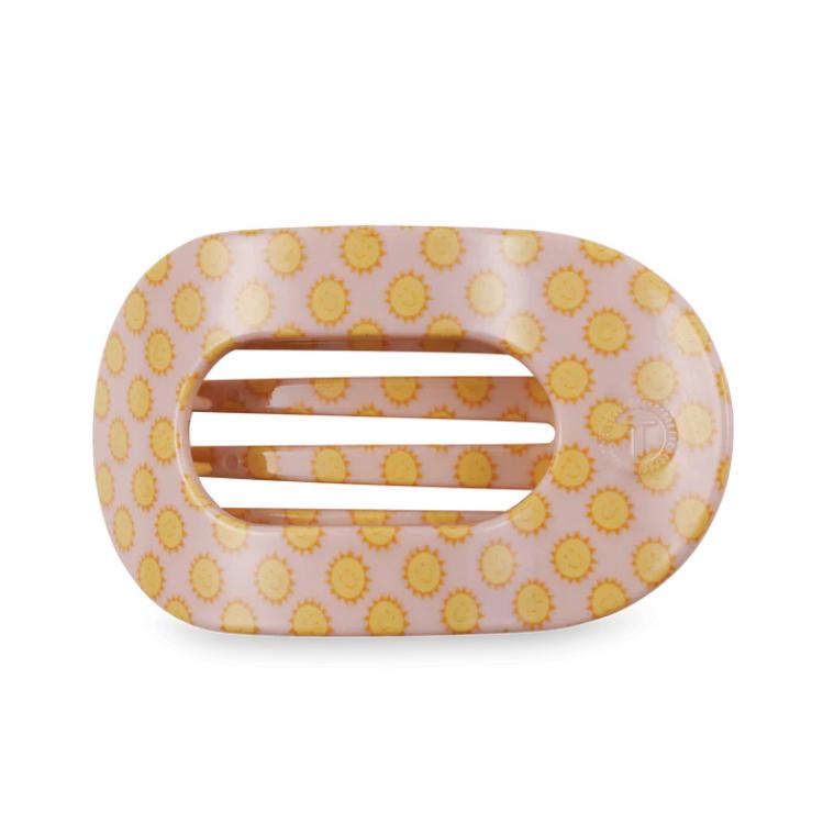 Teleties Flat Round Clip groß Sunny Days Ahead
