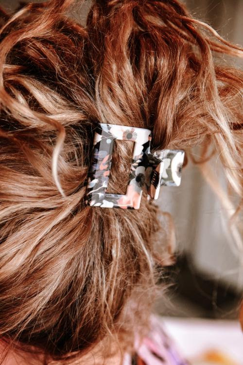 Hairjewelz by Elle Haarklammer Floral Black