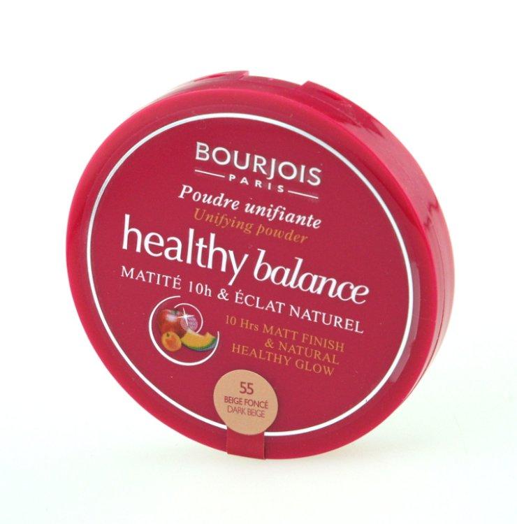 Bourjois Healthy Balance Kompaktpuder 55 Beige Fonce - Dark Beige