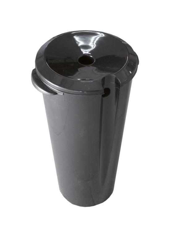 Eurostil Abwasserbehälter 10 Liter schwarz