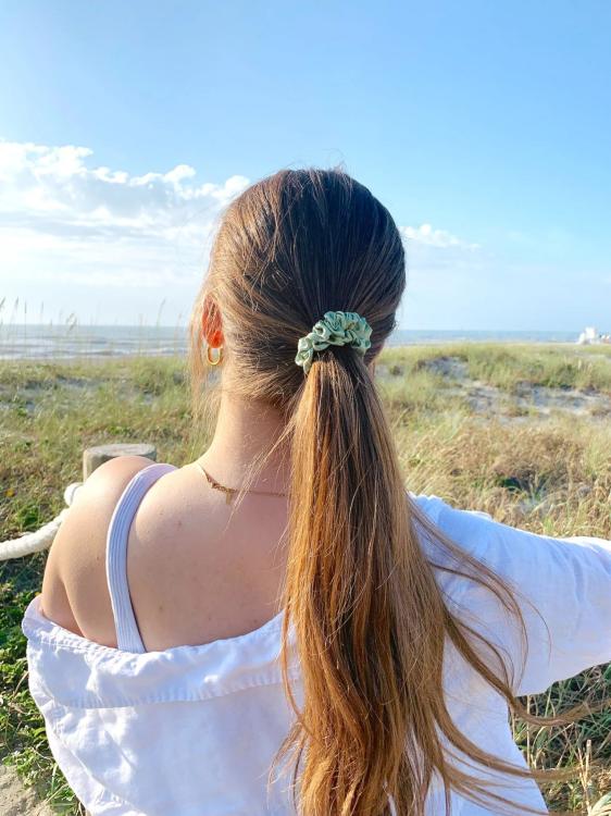 Beyond Scrunchies Sage skinny