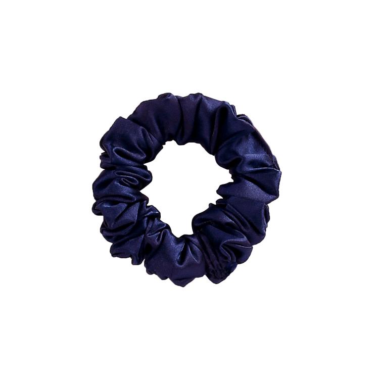 What a bun! Scrunchie Mini Satin Navy Blue