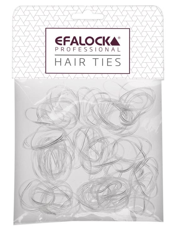 Efalock Hair Ties  Silicone Small/Thin transparent