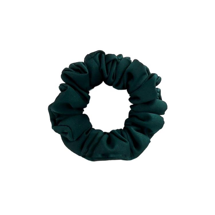 What a bun! Scrunchie Mini Satin Forrest Green