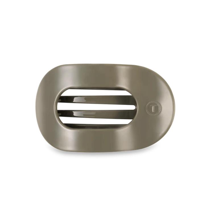 Teleties Flat Round Clip medium Sage It Ain't So