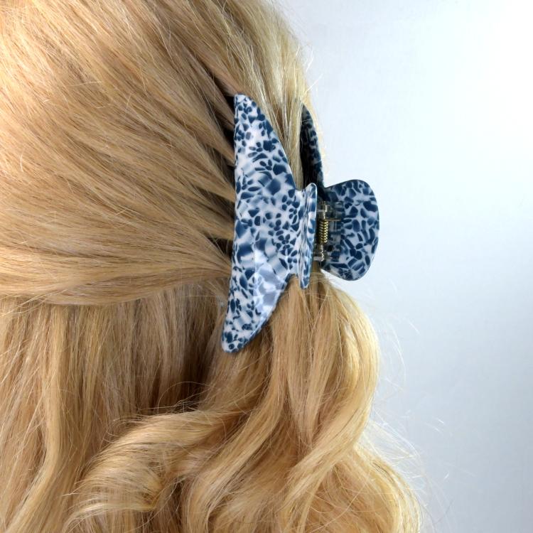 Helly Hair Haarklammer Lara blaue Blüten