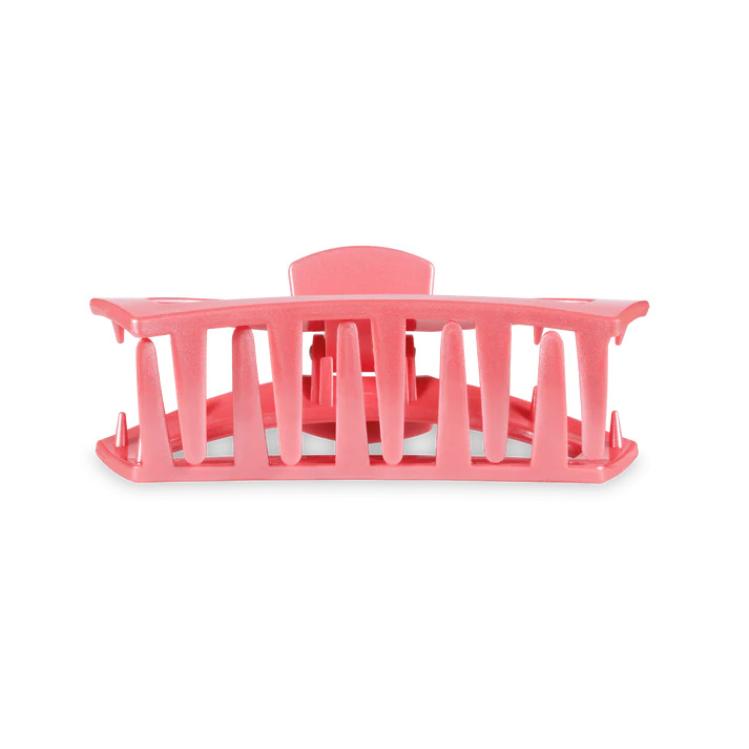 Teleties Open Hair Clip Calming Coral medium