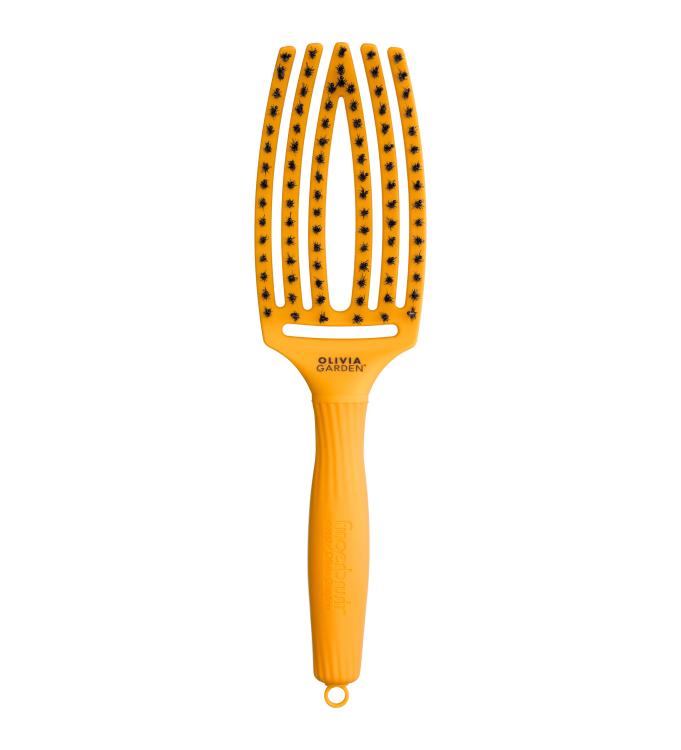 Olivia Garden Fingerbrush Combo yellow sunshine Medium, 6-reihig