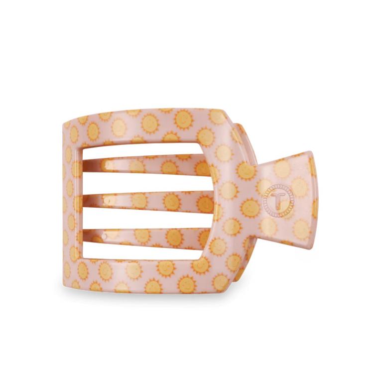 Teleties Large Flat Square Hair Clip Sunny Days Ahead
