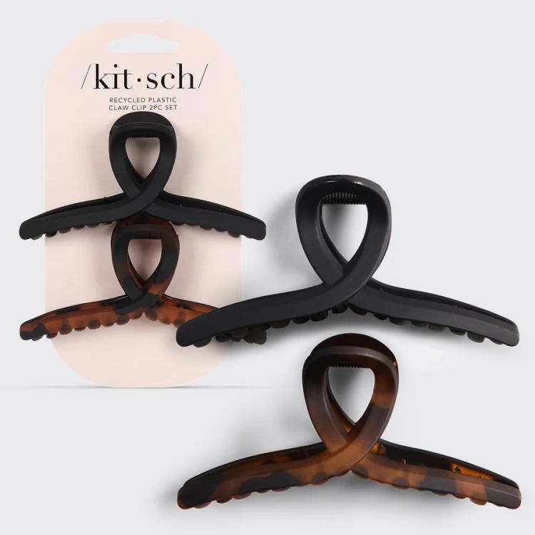 Kitsch große Haarklammer Black & Tort