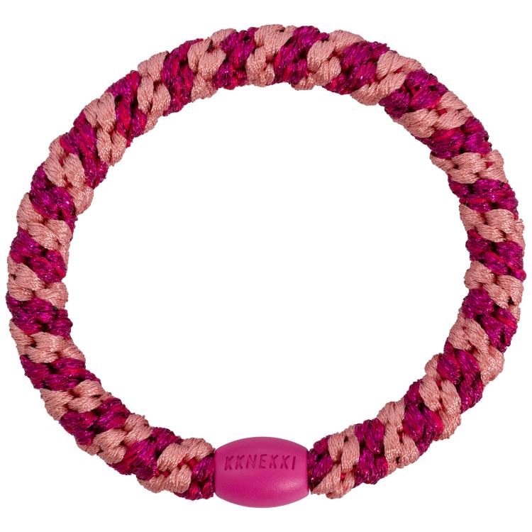 Kknekki Stripe faded rose electric pink glitter