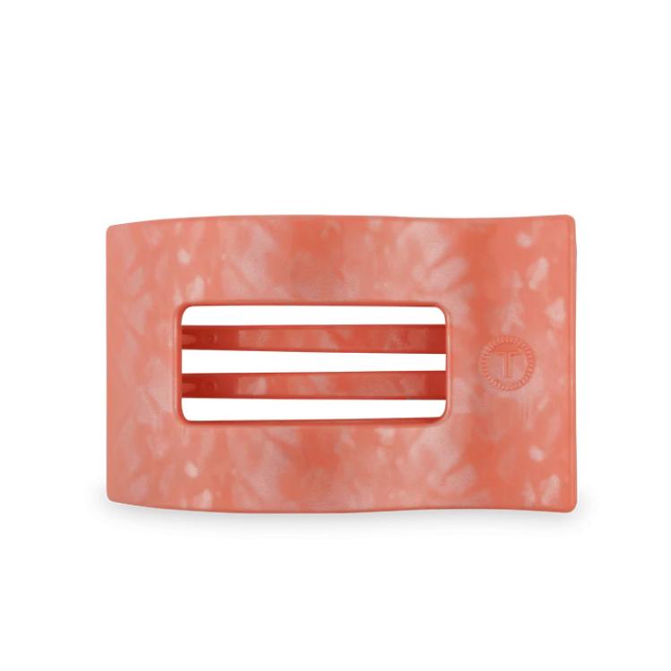Teleties Large Flat Rectangle Hair Clip Dreamsicle