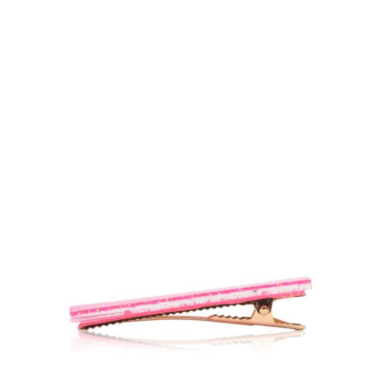 CG Home gerader Mini Clip Neonpink Glitzer