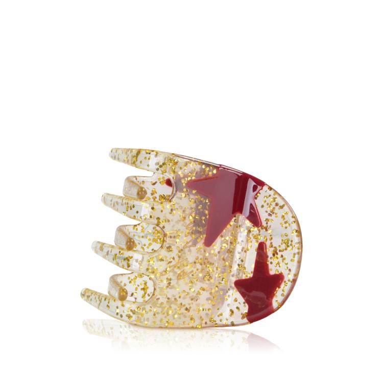 by Vivi Haarklammer Stern Rot Gold