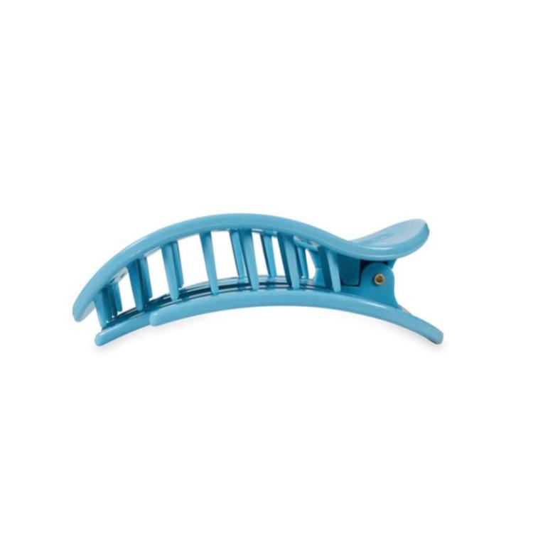 Teleties Flat Round Clip medium Summer Sky