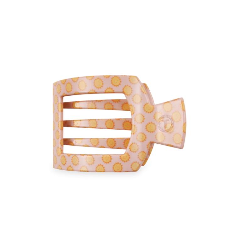 Teleties Medium Flat Square Hair Clip Sunny Days Ahead