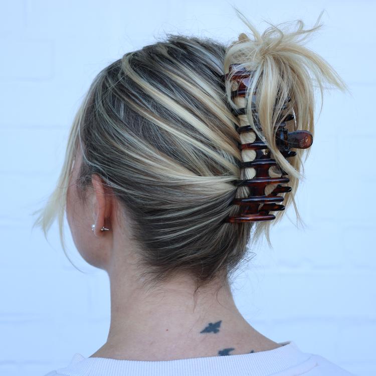 Helly Hair Haarklammer Valerie 12 cm horn