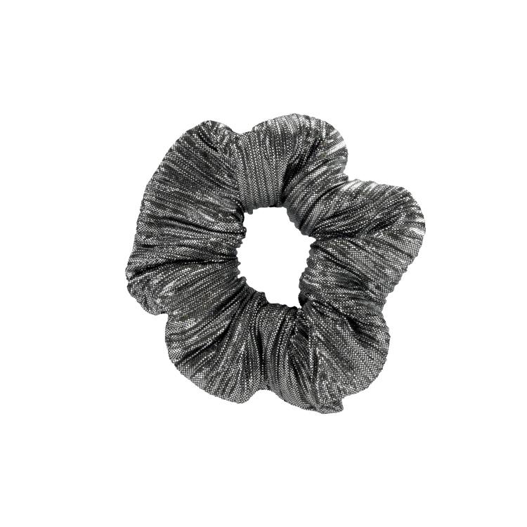 Laure Derrey Scrunchie Plisse silberfarben