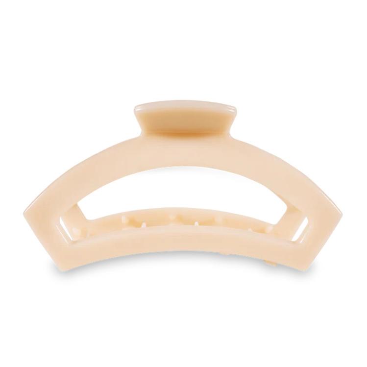 Teleties Open Hair Clip groß Almond Beige