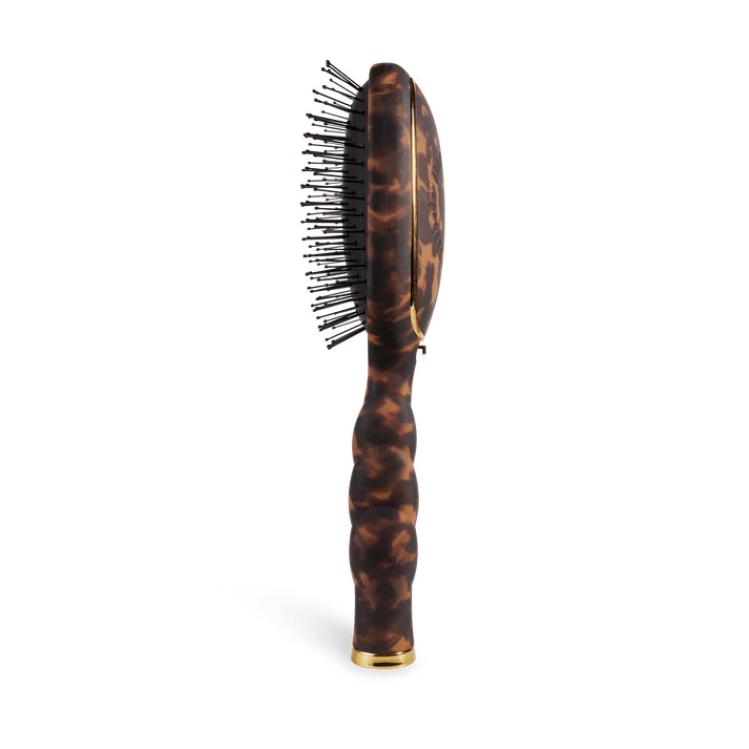 Teleties Detangler Brush for Medium Hair Tortoise