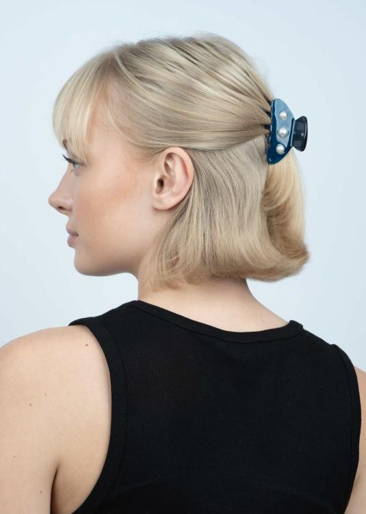 Sui Ava Ida Classic Pearly Mini Midnight Blue