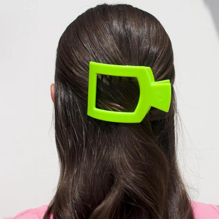 Teleties Medium Flat Square Hair Clip Summer Brights