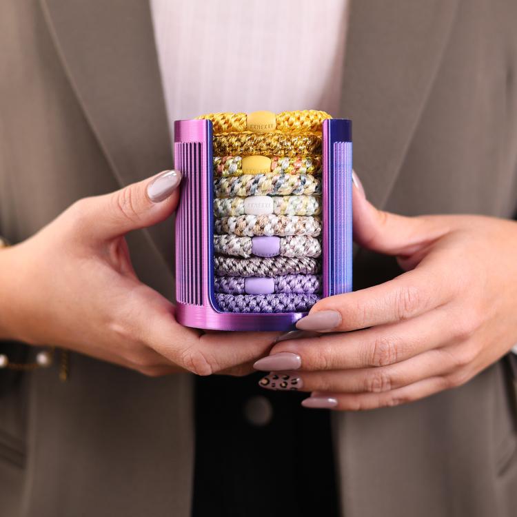 Wunderkopf Haargummi Organizer Mitternachtsblau