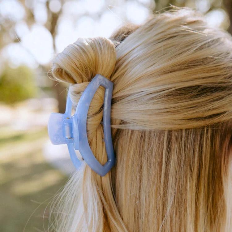 Teleties Open Hair Clip medium Blue Lagoon