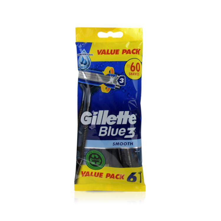 Gillette Blue3 Smooth Einwegrasierer 6er-Pack